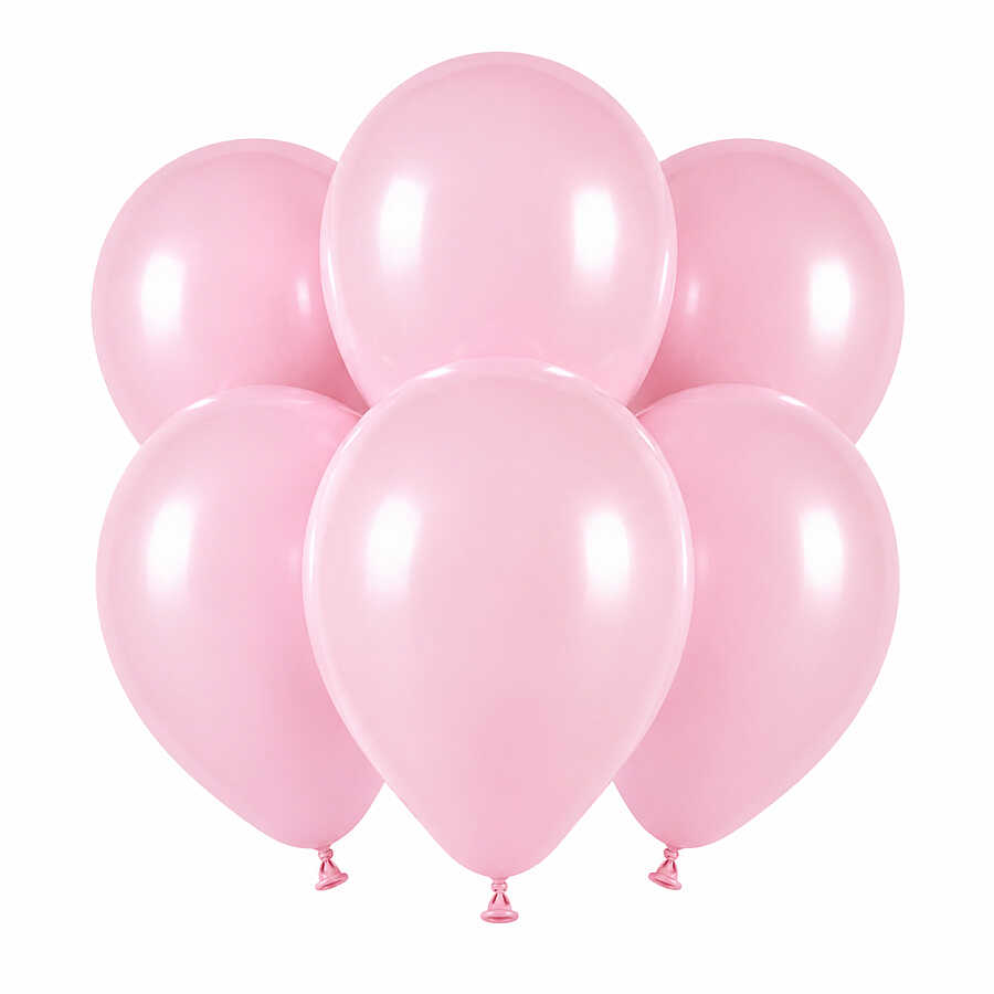 Bebek Pembe Renk Lateks Pastel Balon (30 cm) - 6 Adet