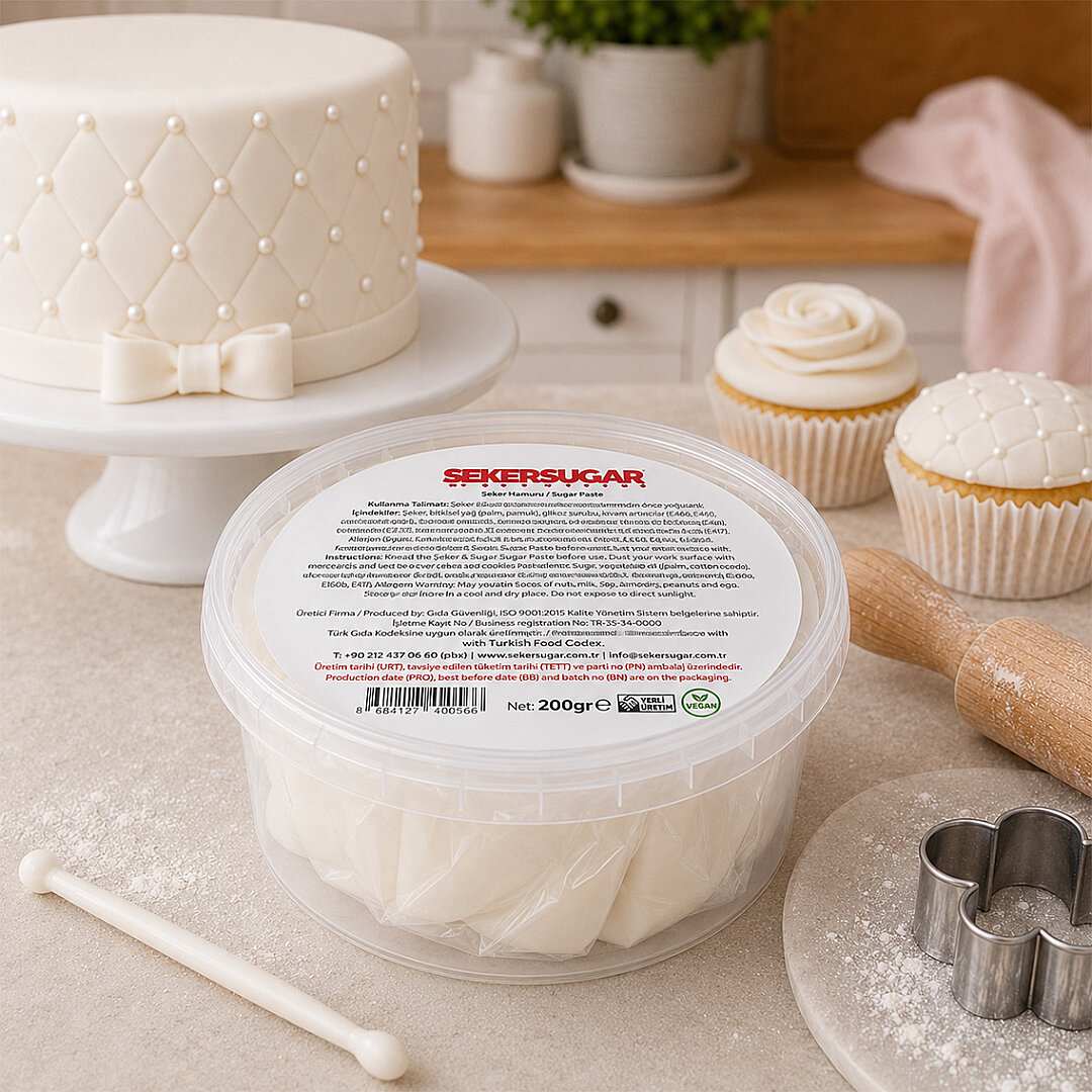 Beyaz Şeker Hamuru 200 g 