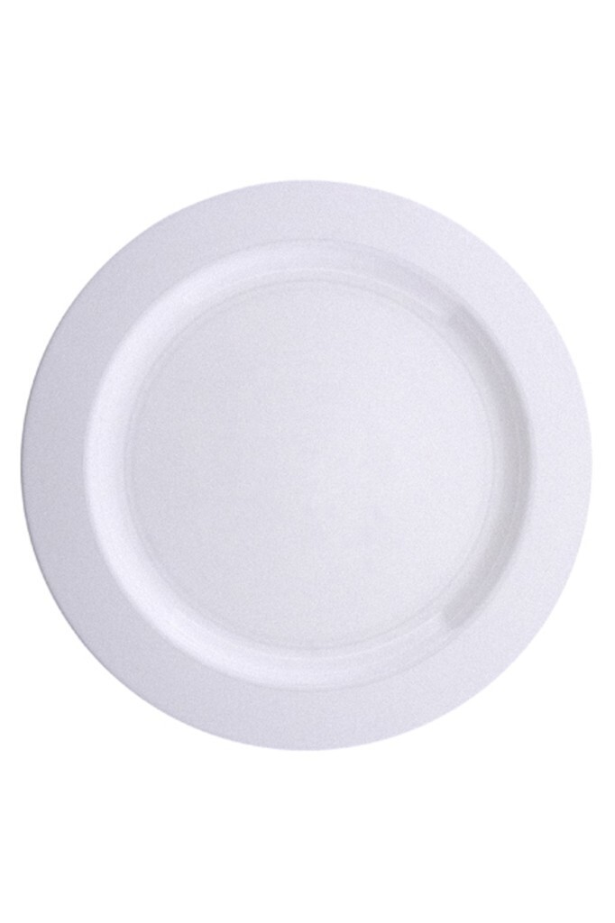 Beyaz Sert Plastik Parti Tabağı 26 cm 10'lu | Tek Kullanımlık