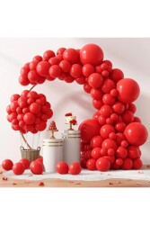 Beysüs 15 Adet Kırmızı Balon Iç Mekan Dekorasyon Doğum Günü Partisi - Beysüs