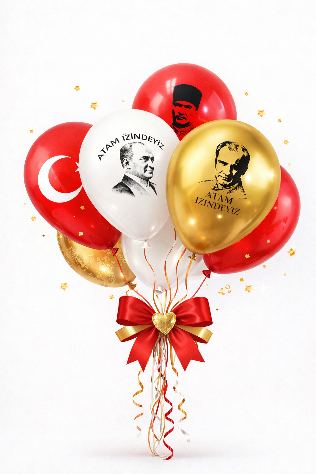 Beysüs Atatürk Baskılı Lateks Balon Ata Balon 12'Li