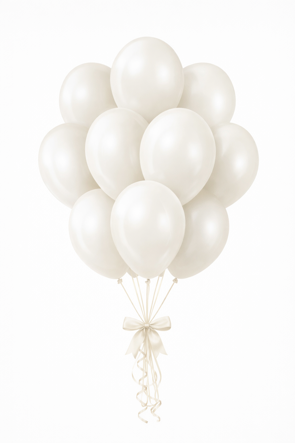 Beysüs Aura Collection Ivory White Balon (Fildişi Beyazı) - 12 İnç - 5 Adet