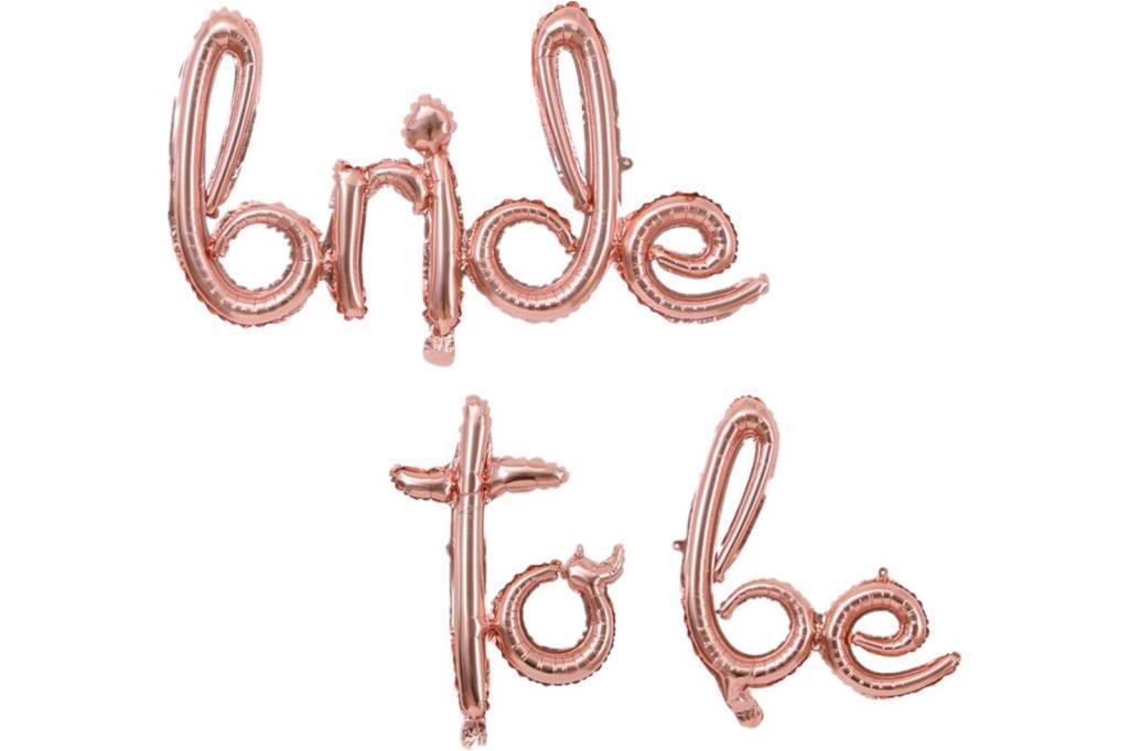 Beysüs Bride To Be El Yazısı Folyo Balon Rose Gold