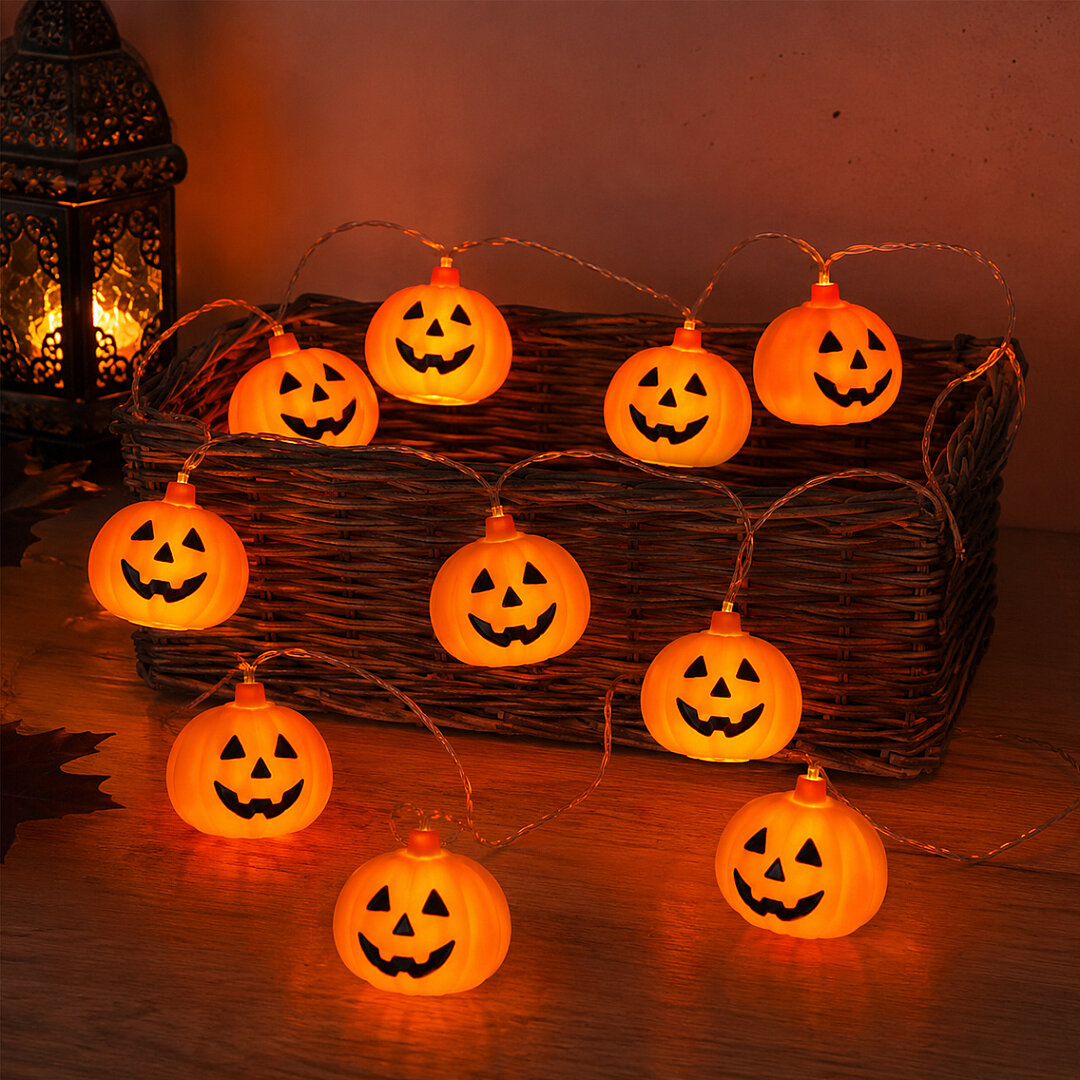 Beysüs Cadılar Bayramı Halloween 10'lu Balkabağı Led Işık - Beysüs
