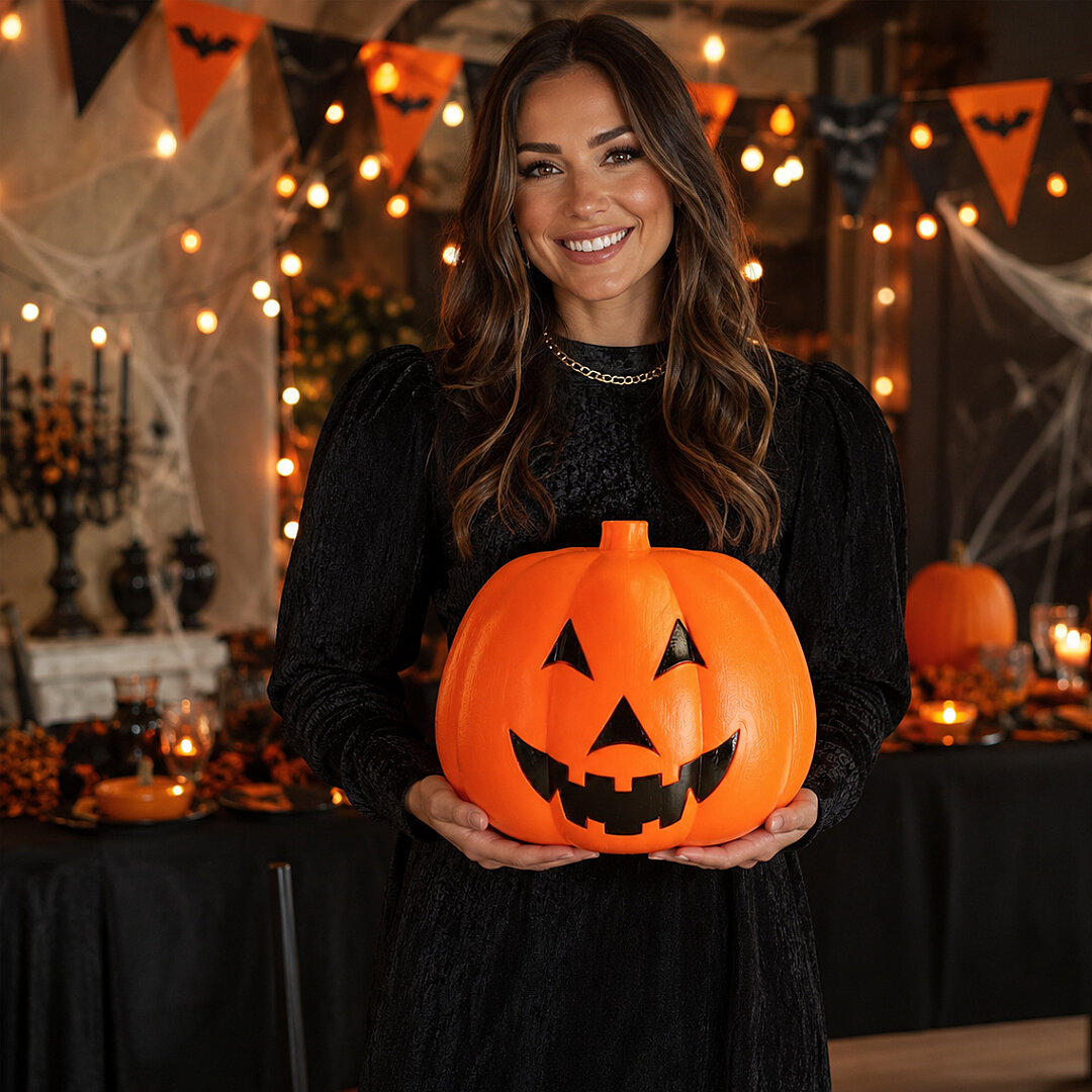 Beysüs Cadılar Bayramı Halloween Balkabağı Dekoratif 20 cm - Beysüs