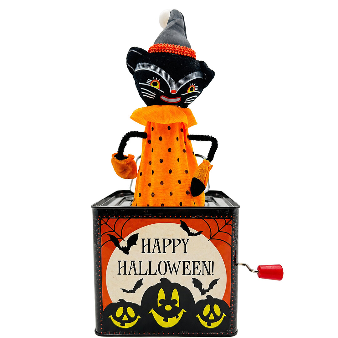 Beysüs Cadılar Bayramı Halloween Jack-in-the-Box Sihirli Kedi Kurmalı Kutu - Beysüs