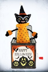 Beysüs Cadılar Bayramı Halloween Jack-in-the-Box Sihirli Kedi Kurmalı Kutu - Beysüs