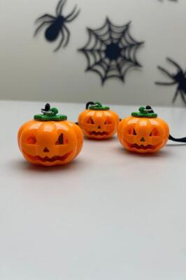 Beysüs Cadılar Bayramı Halloween Pilli Balkabağı Kolye 3 lü - 1