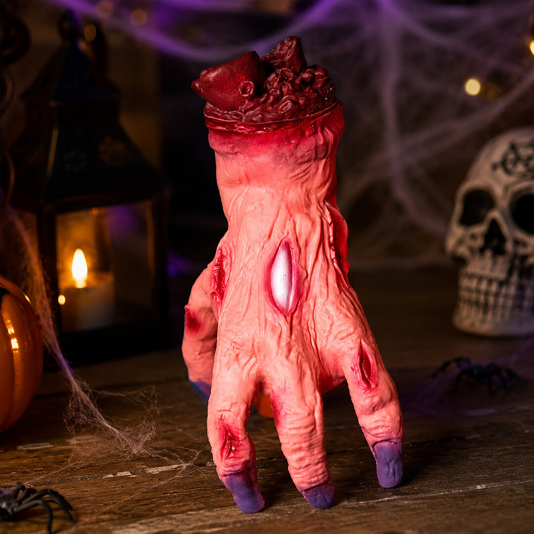 Beysüs Cadılar Bayramı Halloween Sensörlü Hareketli Kesik El - Beysüs