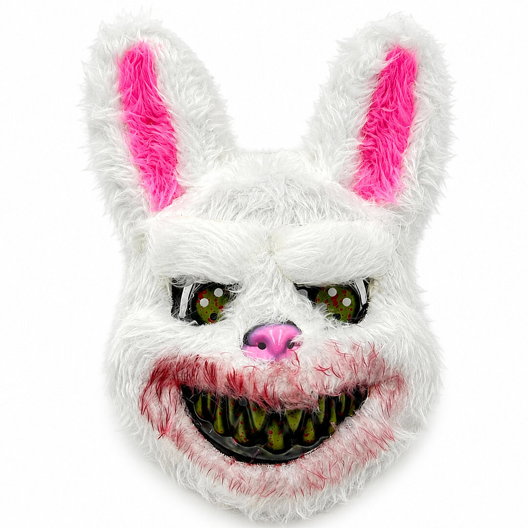 Beysüs Cadılar Bayramı Halloween Tüylü Tavşan Maskesi - Beysüs