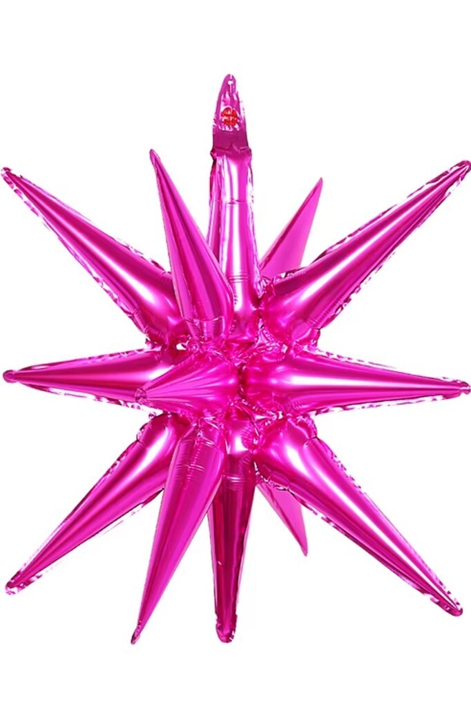 Beysüs Fuşya Starburst Kutup Yıldızı Folyo Balon 