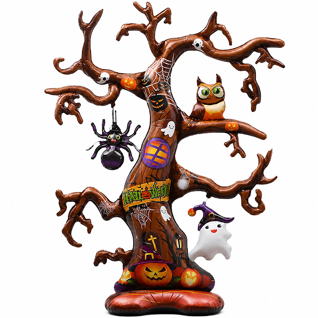 Beysüs Halloween Cadılar Bayramı Ayaklı Folyo Balon Ağaç - Beysüs