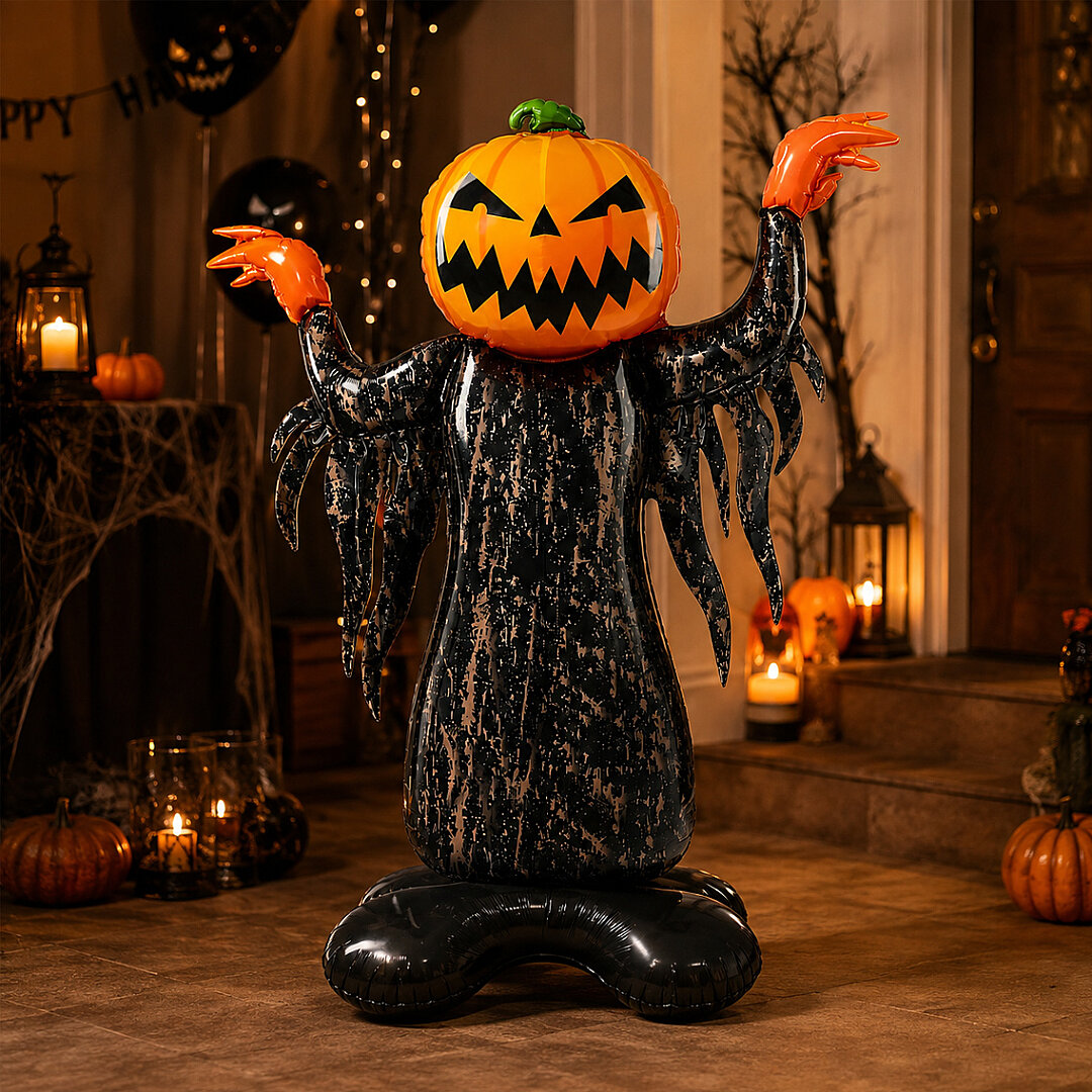 Beysüs Halloween Cadılar Bayramı Ayaklı Folyo Balon Bal Kabağı - Beysüs