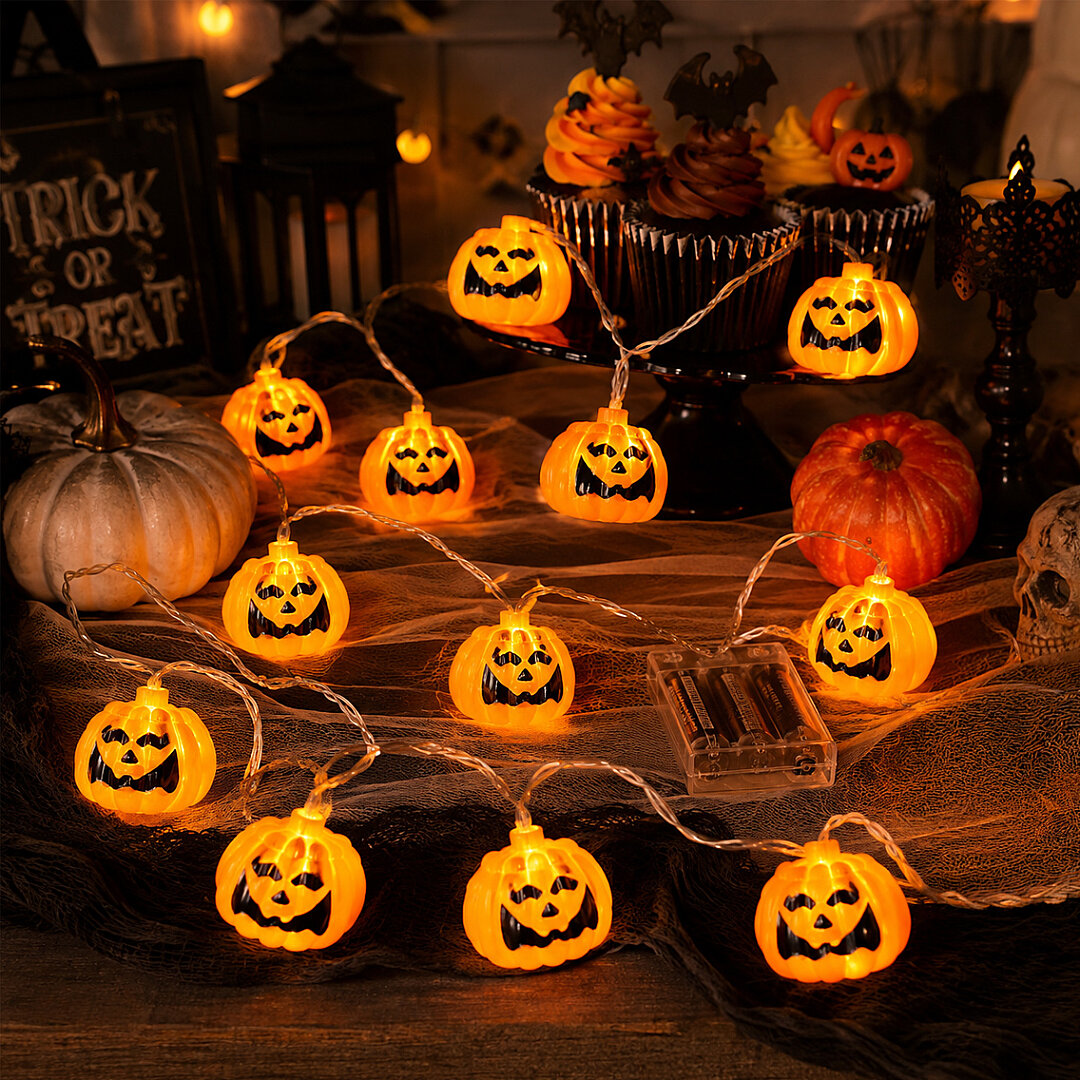 Beysüs Halloween Cadılar Bayramı Işıklı Led Balkabağı 12 li - Beysüs