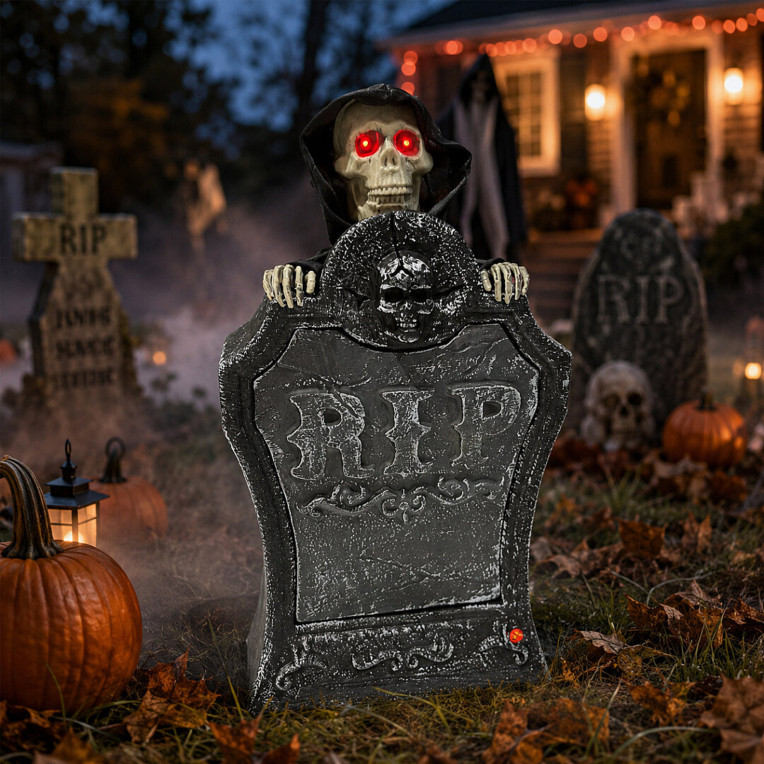Beysüs Halloween Cadılar Bayramı Mezar Taşı Hareket Sensörlü Işıklı - Beysüs