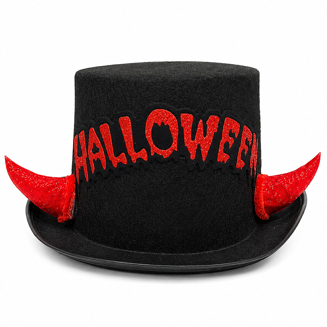 Beysüs Halloween Cadılar Bayramı Şapka Siyah Halloween Yazılı - Beysüs