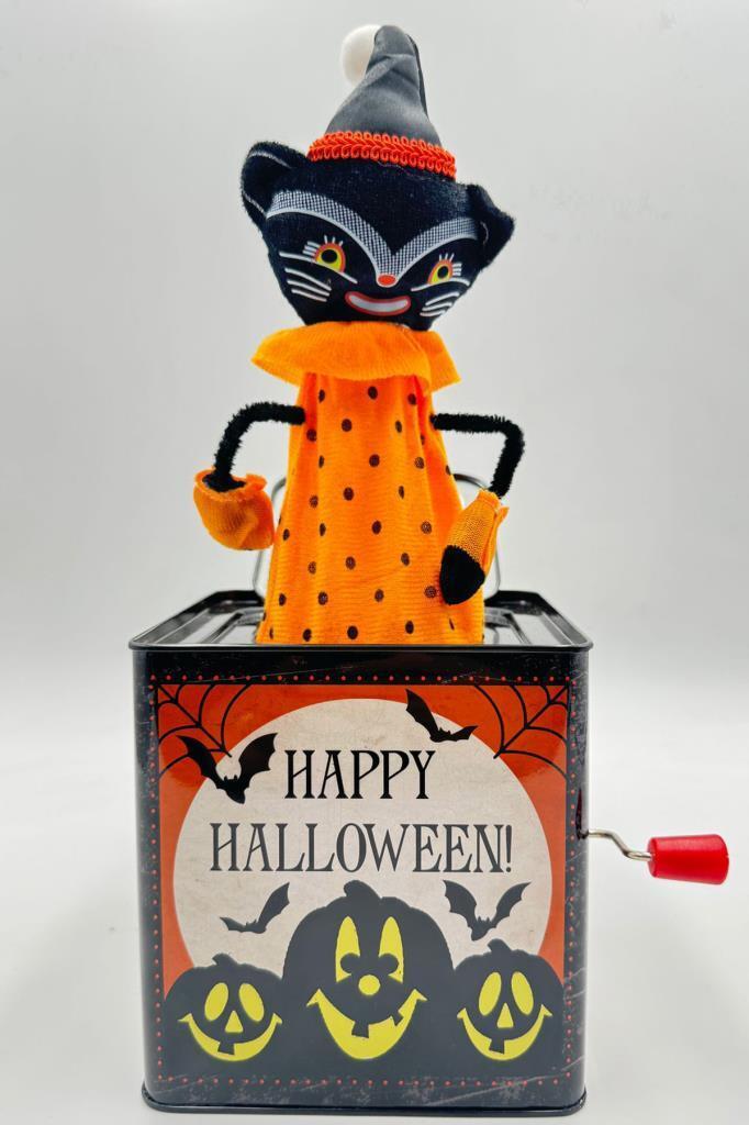 Beysüs Halloween Sihirli Kedi Kurmalı Jack in the Box Patlayan Kutu