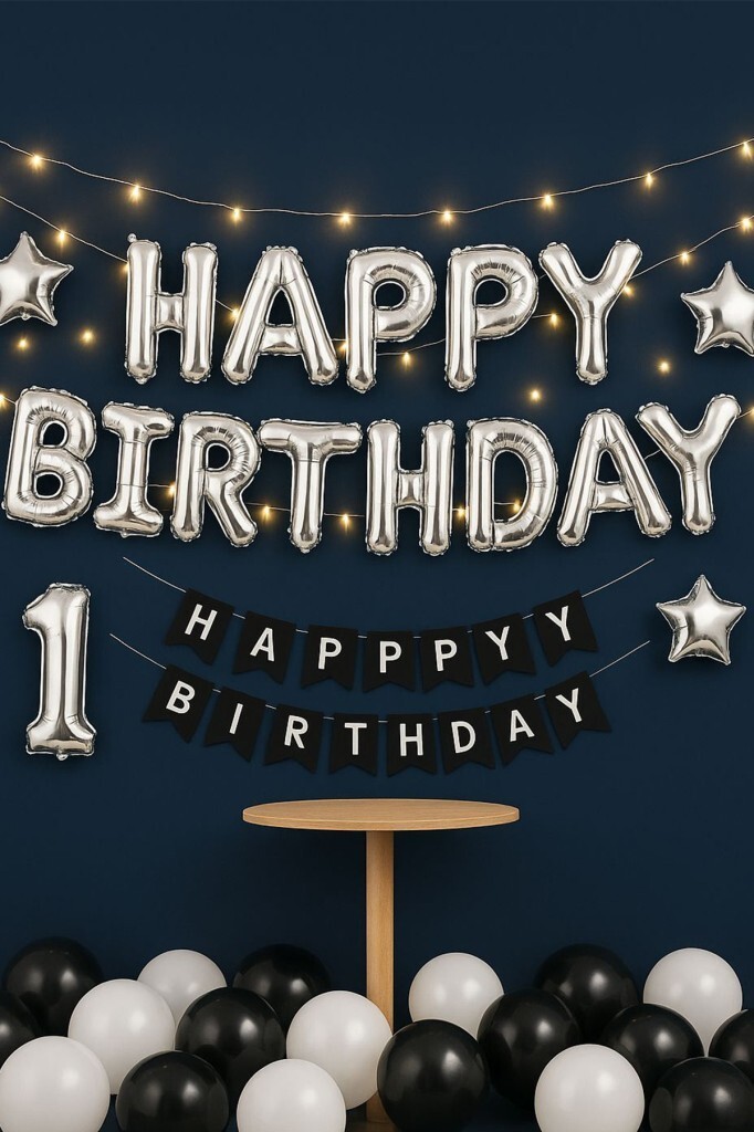 Beysüs Happy Birthday Folyo Balon Gümüş - 2