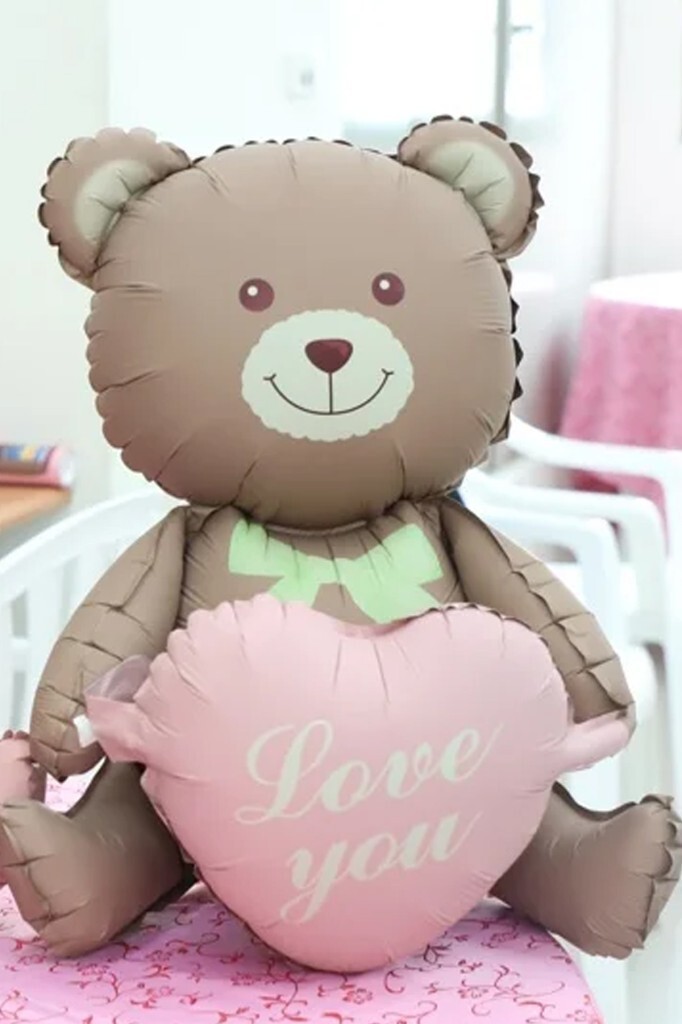 Beysüs Kalpli Ayıcık Folyo Balon Oturan Model - 4