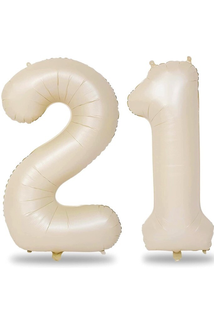 Beysüs Krem Bej 21 Rakam Folyo Balon 80 cm