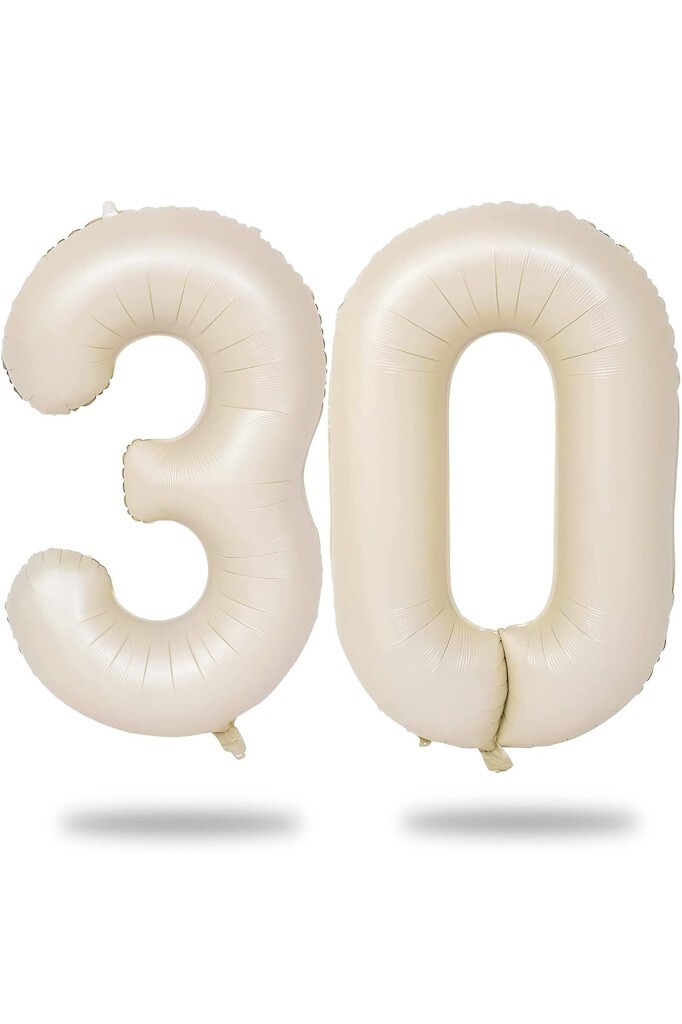 Beysüs Krem Bej 30 Rakam Folyo Balon 80 cm