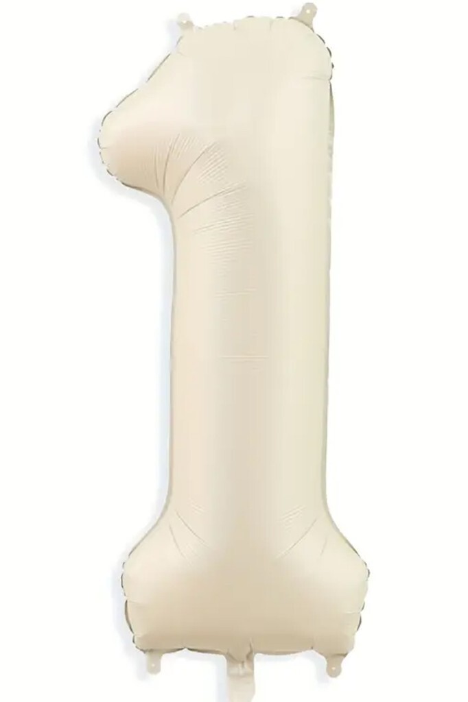 Beysüs Krem Rengi 1 Rakam Folyo Balon 80 cm