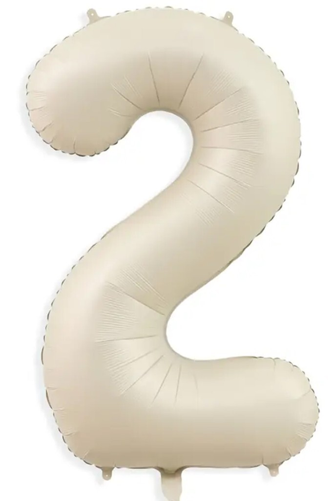Beysüs Krem Rengi 2 Rakam Folyo Balon 80 cm
