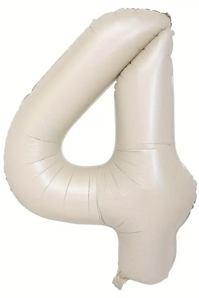 Beysüs Krem Rengi 4 Rakam Folyo Balon 80 cm