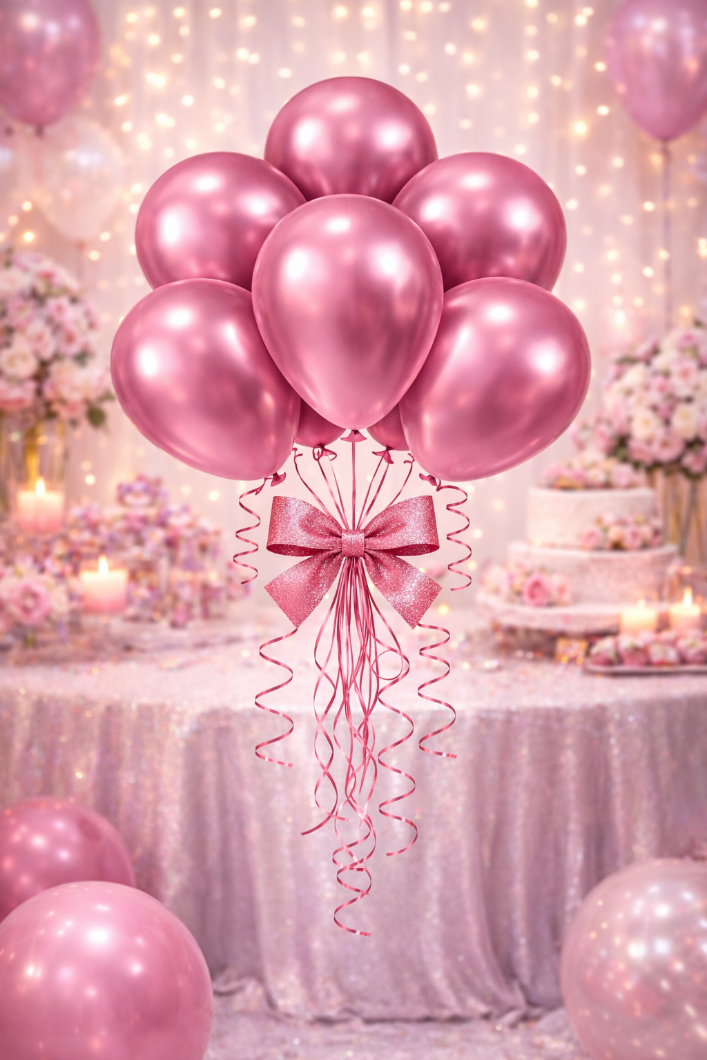 Beysüs Krom Balon Rosegold 12 İnç 5 li