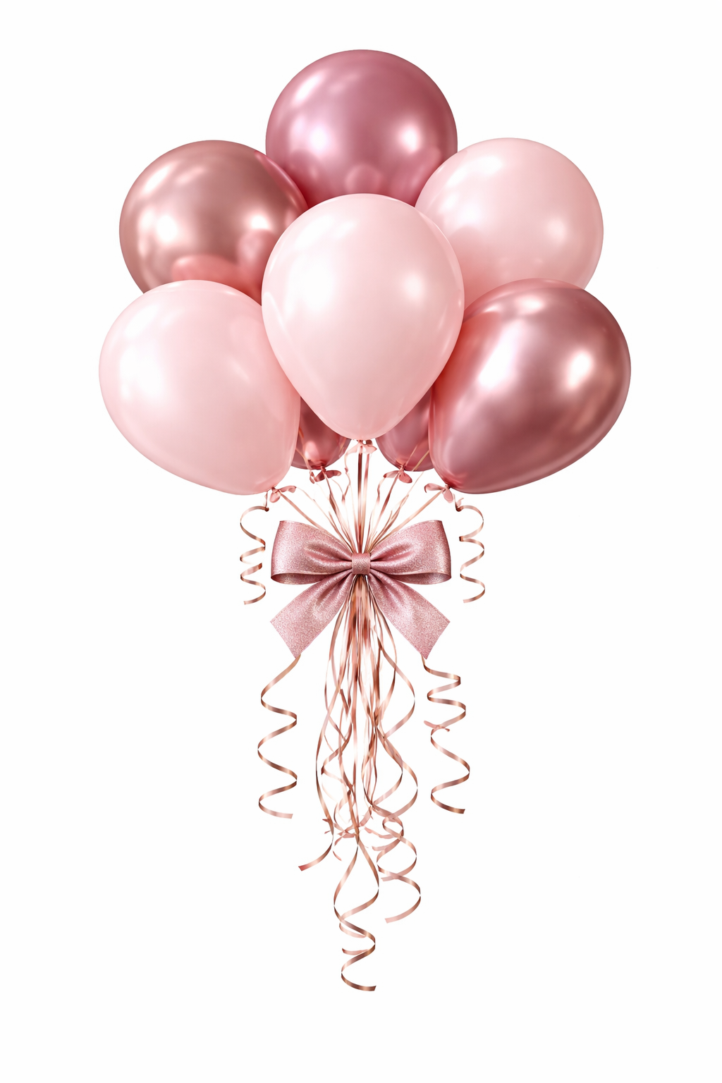 Beysüs Krom Pembe Ve Mat (pastel) Pembe Renk 25 Li Balon