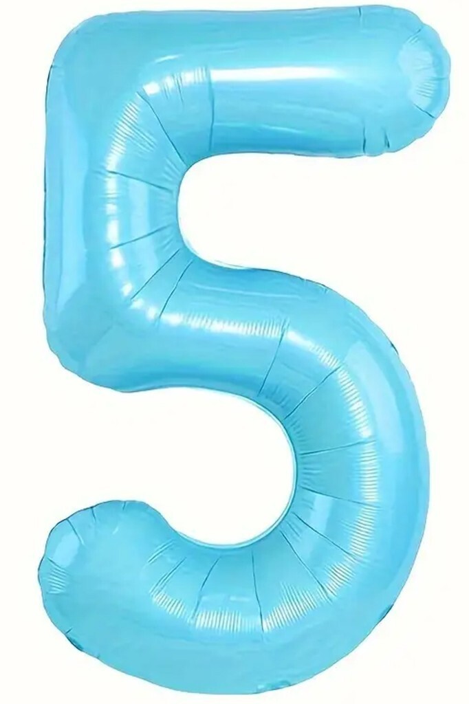Beysüs Mavi 5 Rakam Folyo Balon 80 cm