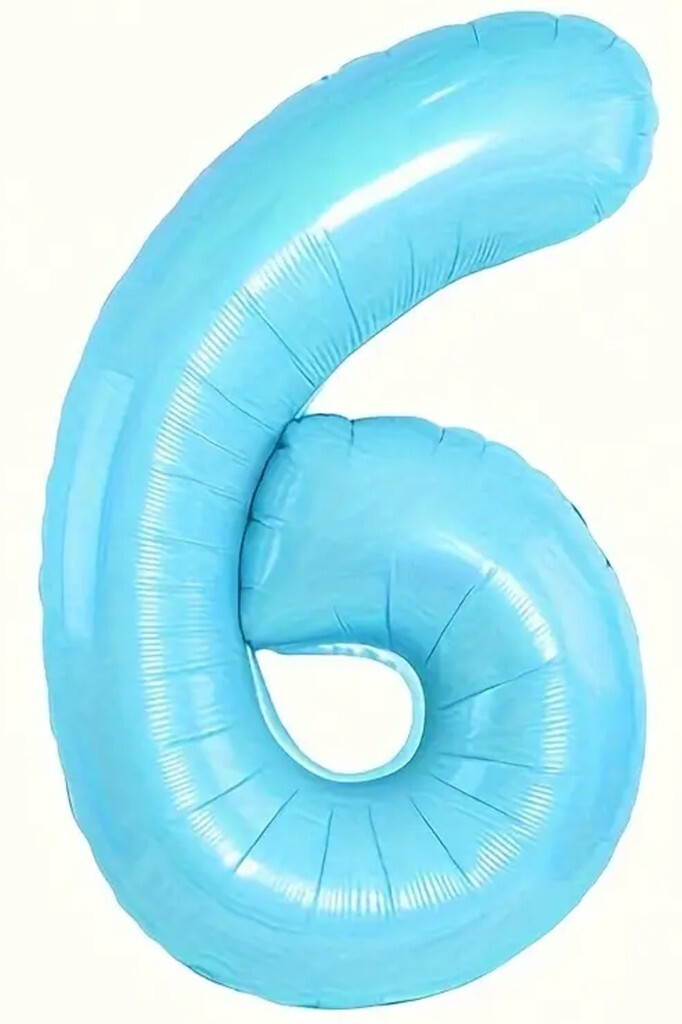 Beysüs Mavi 6 Rakam Folyo Balon 80 cm