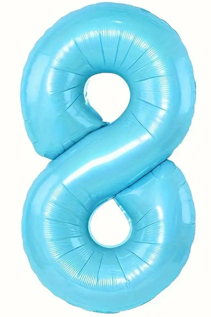 Beysüs Mavi 8 Rakam Folyo Balon 80 cm