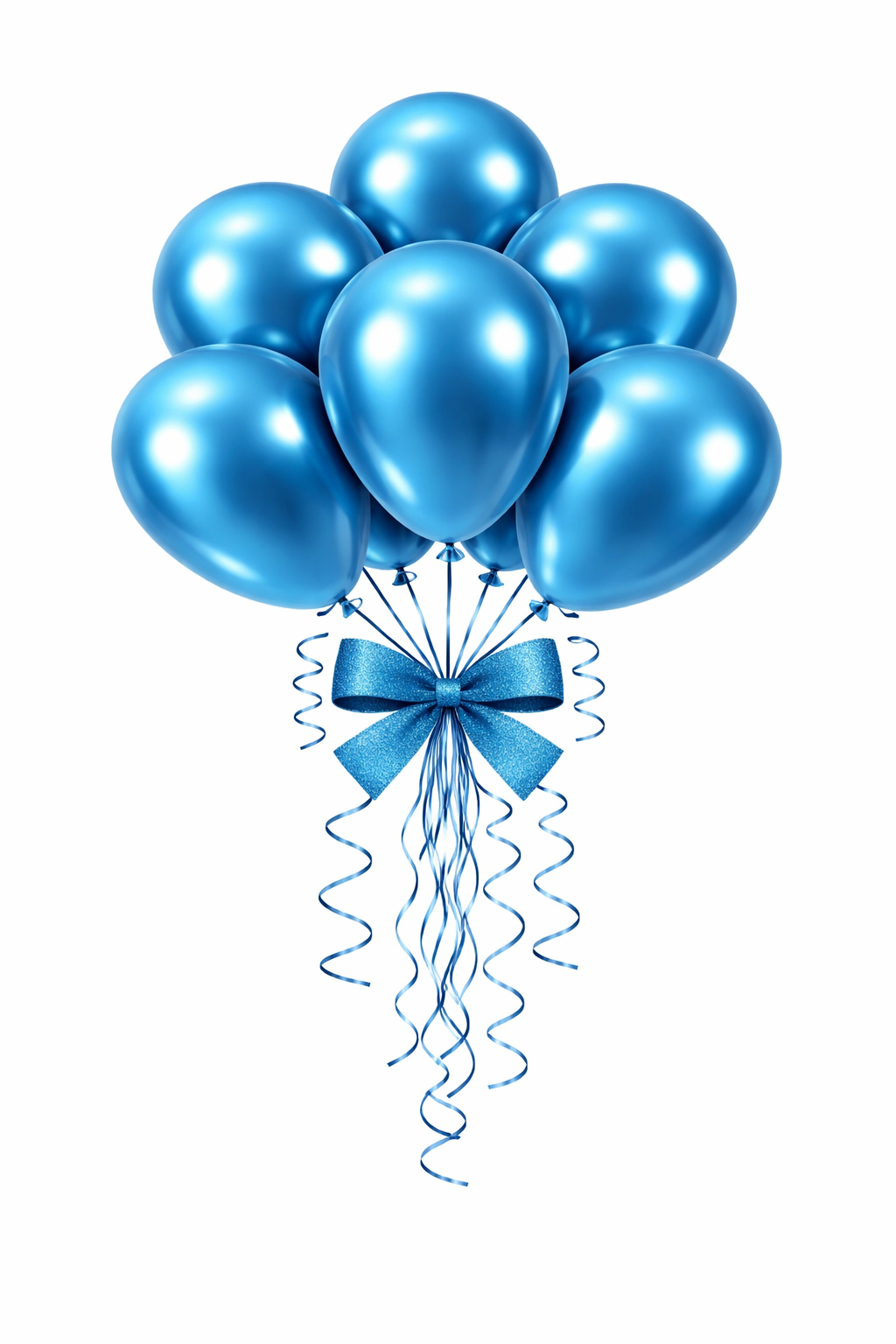 Beysüs Mavi Krom Balon 7 adet 12inç