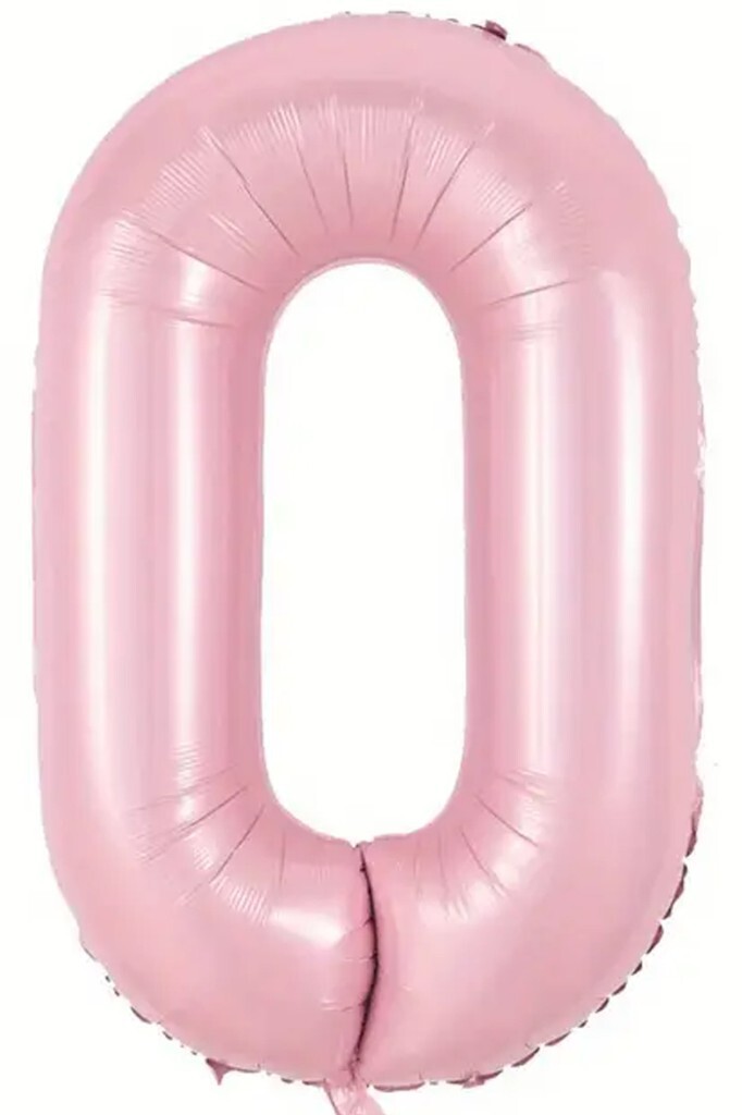 Beysüs Pembe 0 Rakam Folyo Balon 80 cm
