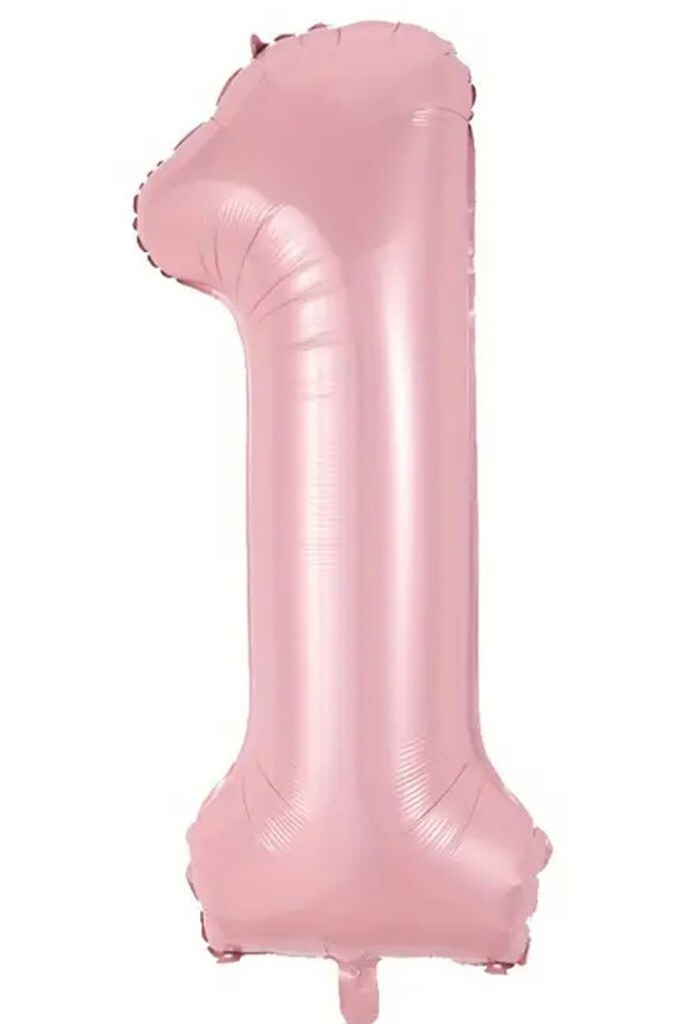 Beysüs Pembe 1 Rakam Folyo Balon 80 cm
