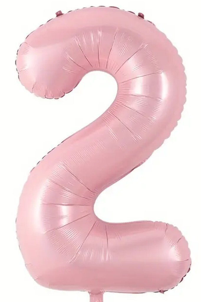 Beysüs Pembe 2 Rakam Folyo Balon 80 cm