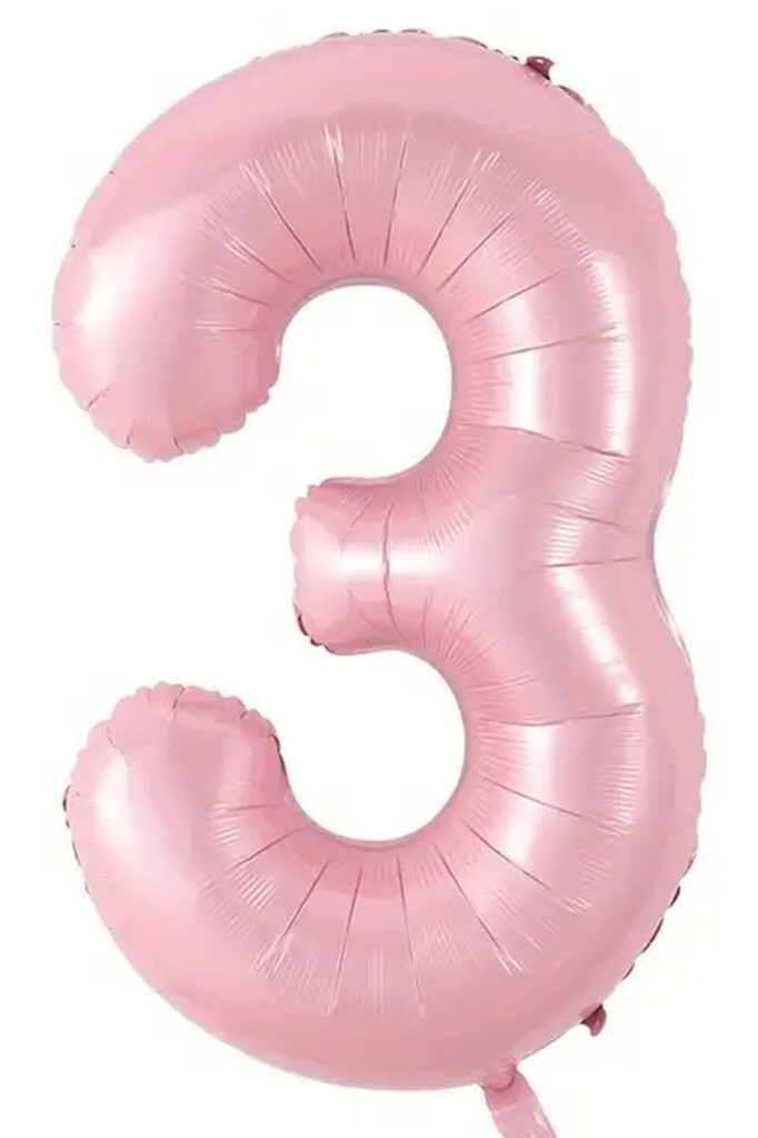 Beysüs Pembe 3 Rakam Folyo Balon 80 cm