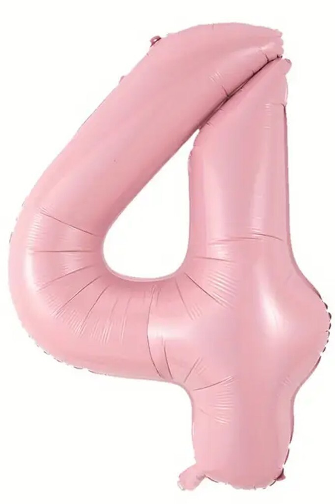 Beysüs Pembe 4 Rakam Folyo Balon 80 cm