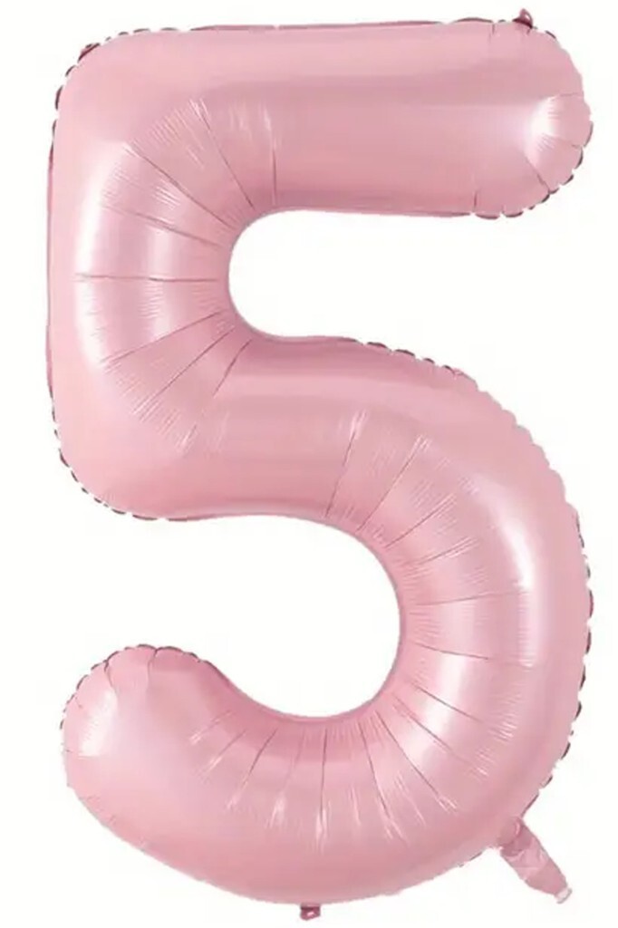 Beysüs Pembe 5 Rakam Folyo Balon 80 cm