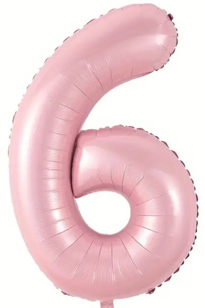 Beysüs Pembe 6 Rakam Folyo Balon 80 cm