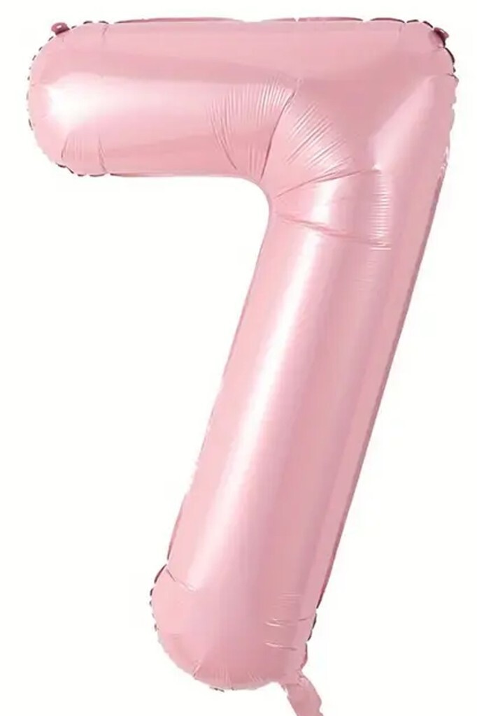 Beysüs Pembe 7 Rakam Folyo Balon 80 cm