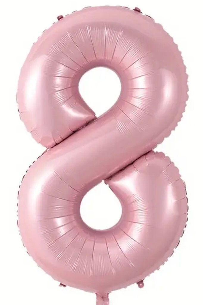 Beysüs Pembe 8 Rakam Folyo Balon 80 cm