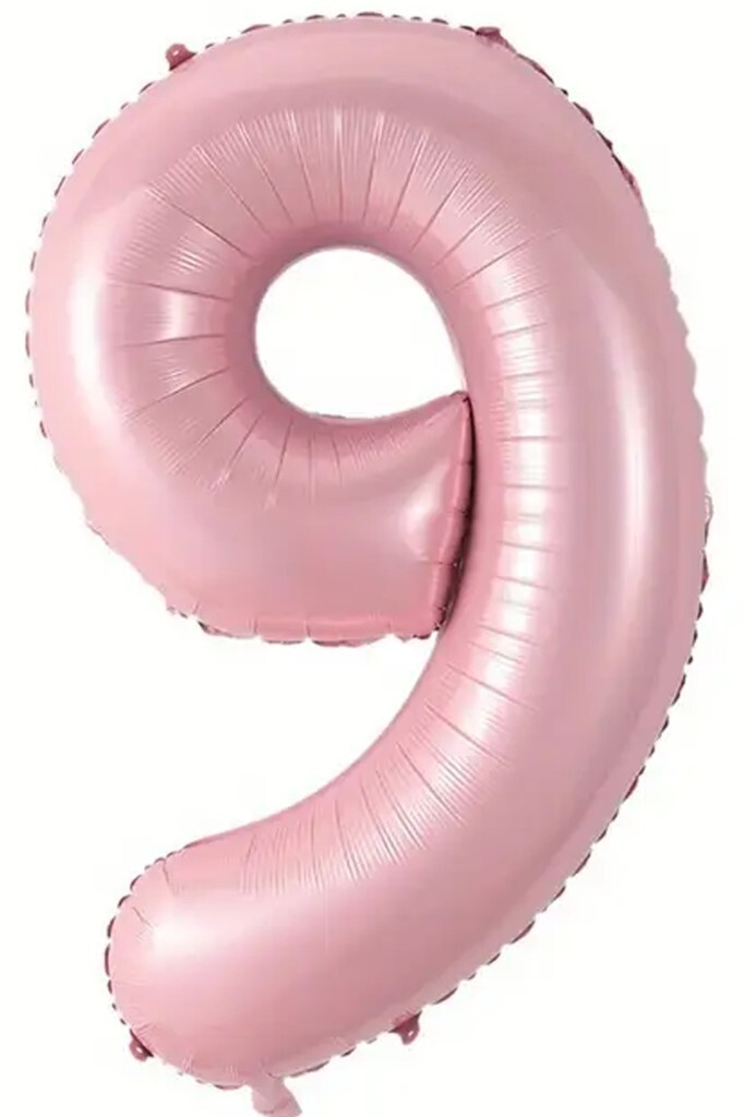 Beysüs Pembe 9 Rakam Folyo Balon 80 cm
