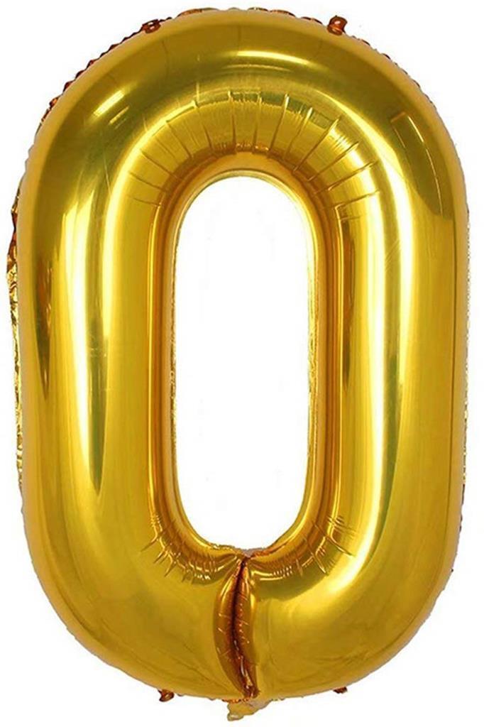 Beysüs Rakam Folyo Balon Gold 0 Rakam 40 İnç