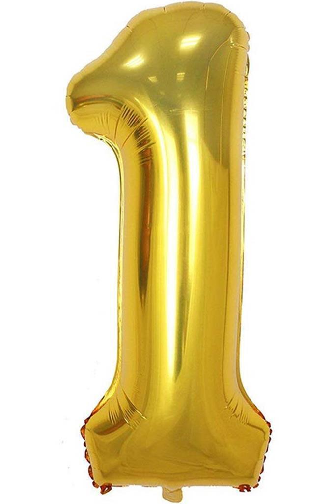 Beysüs Rakam Folyo Balon Gold 1 Rakam 40 İnç