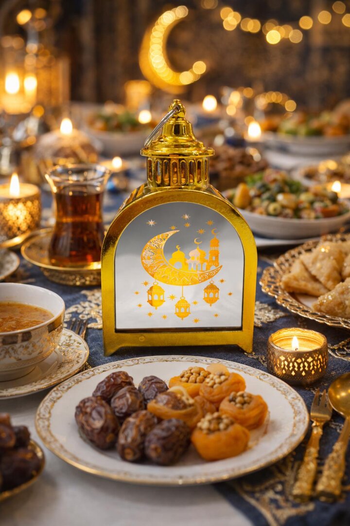 Beysüs Ramazan Işıklı Masa Üzeri Kandil 