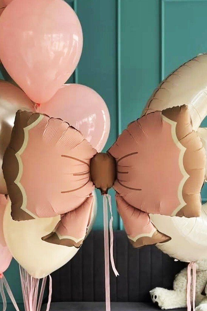 Beysüs Retro Fiyonk Folyo Balon Pembe - 6