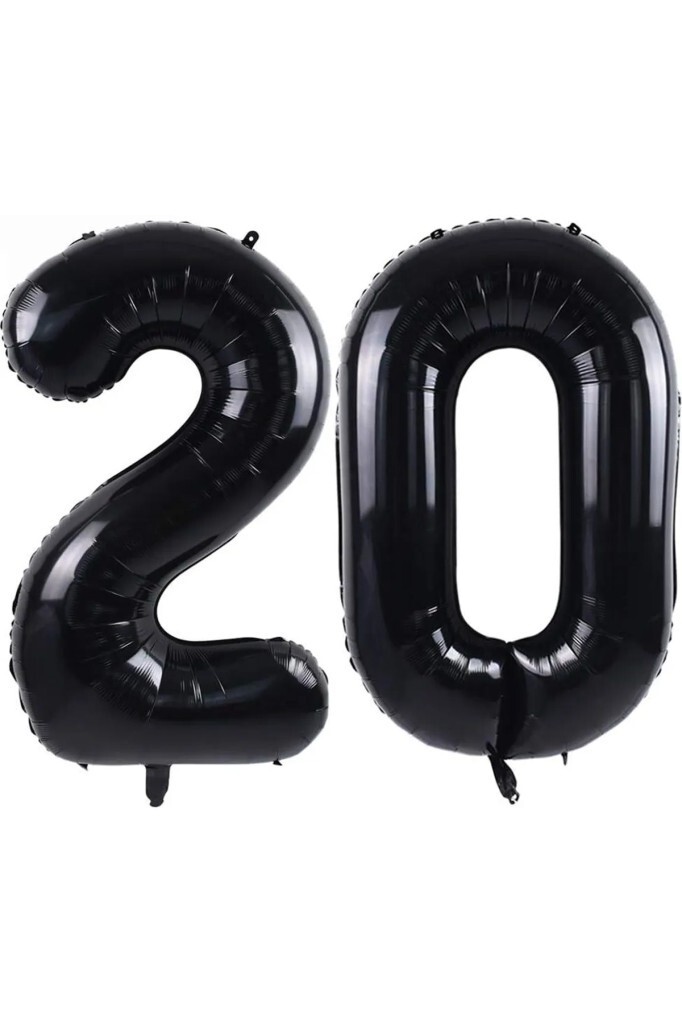 Beysüs Siyah 20 Rakam Folyo Balon