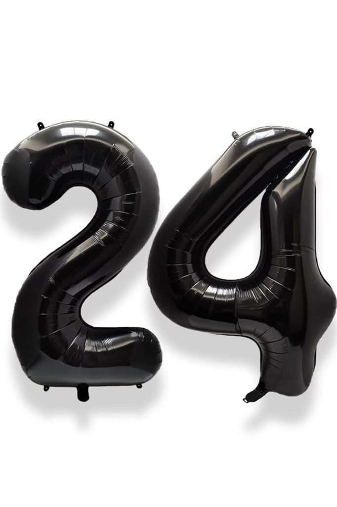 Beysüs Siyah 24 Rakam Folyo Balon